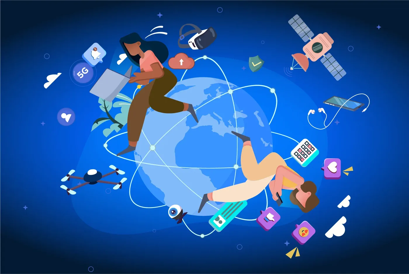 Owner-approved artwork representing digital futures for young people