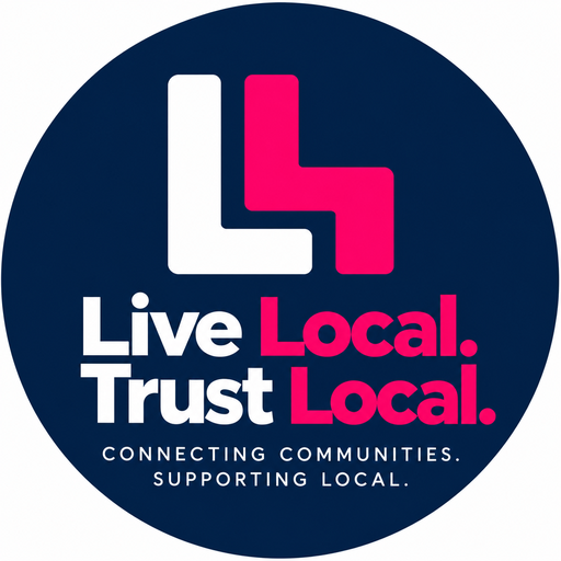 Live Local. Trust Local. circular badge